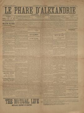 εφ. Le Phare d'Alexandrie (Αλεξάνδρειας) 1902 01