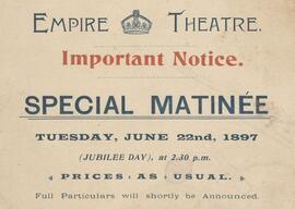 Theatre advertisement card