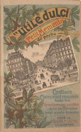 Διαφημιστικό φυλλάδιο “Utile dulci, petit mémento de poche” 01